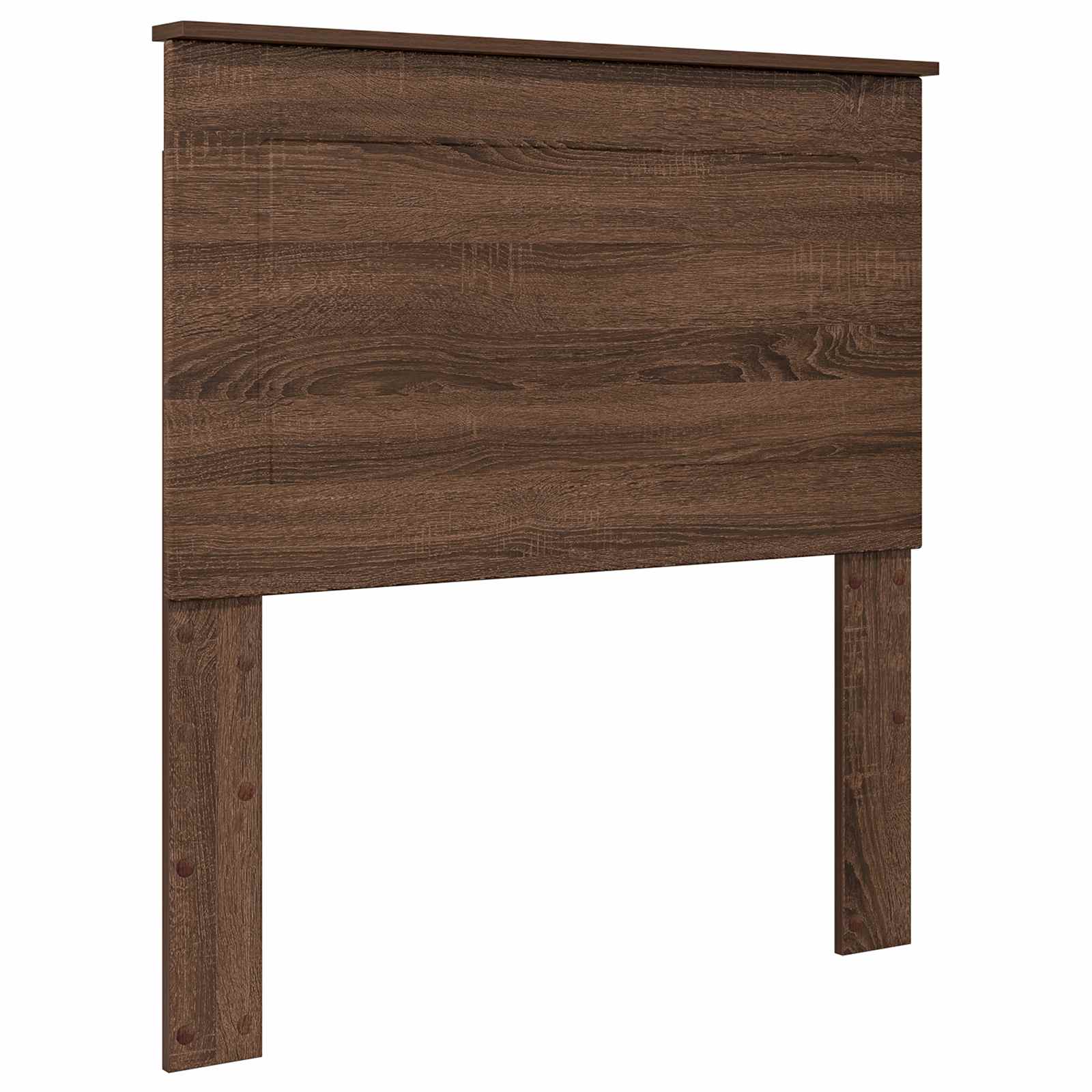 Cadre de lit chêne brun 75 x 190 cm bois de pin massif - 6