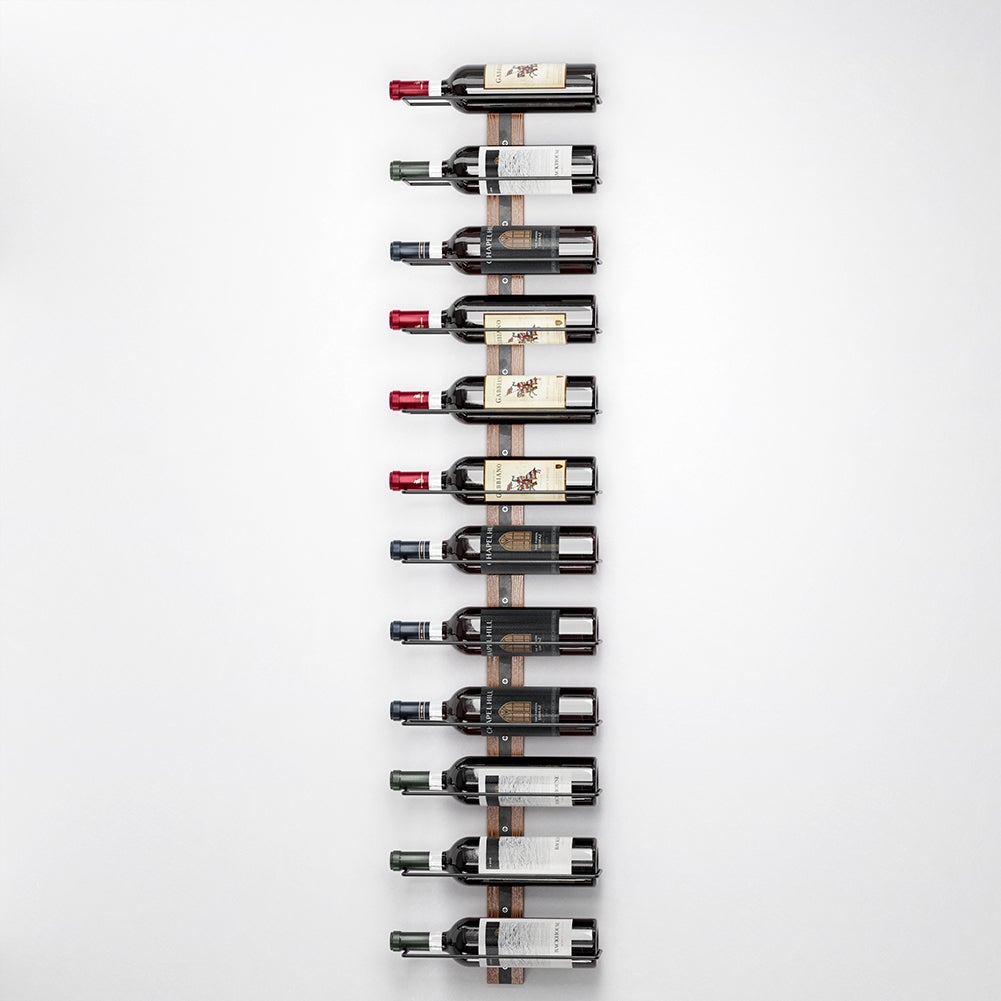 Portabottiglie Da Parete Pmsanzay - Set Da 4 Con Rivestimento In Gomma Antigraffio - Per Vino E Asciugamani - 2