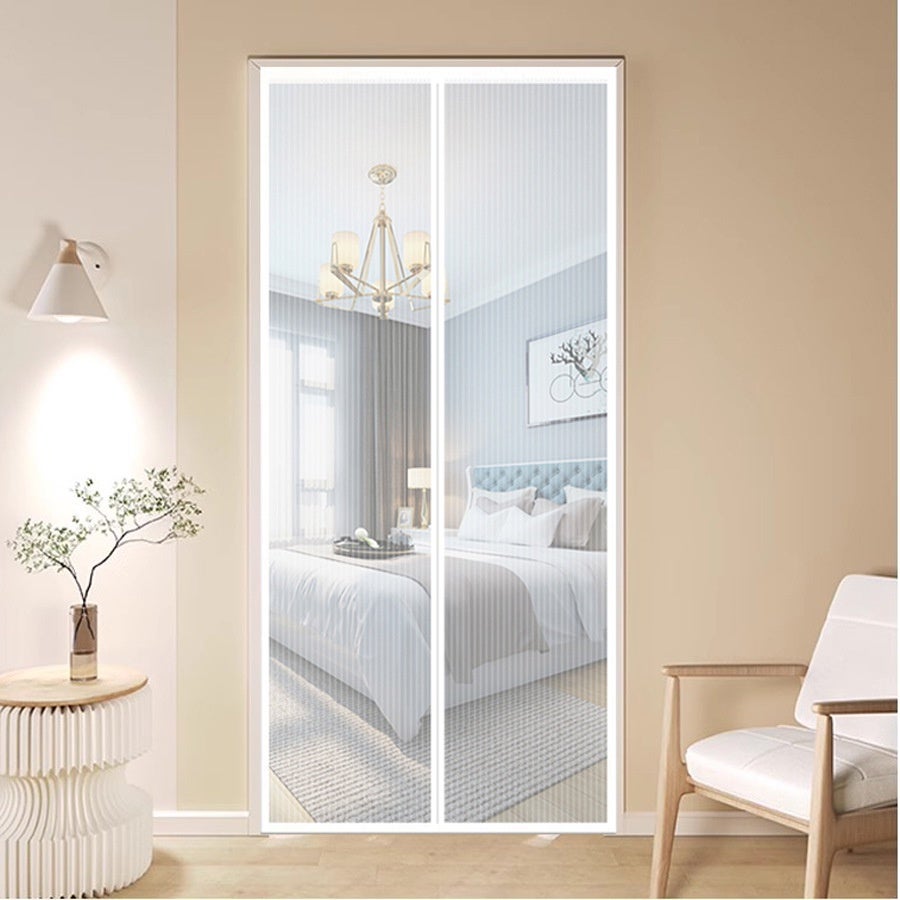 Magnétique moustiquaire pour porte 90x200 cm blanc - 4