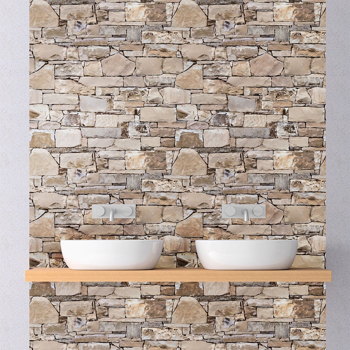 Vinilos piedra de sarthe - adhesivo de pared - revestimiento sticker mural decorativo - 50x50cm