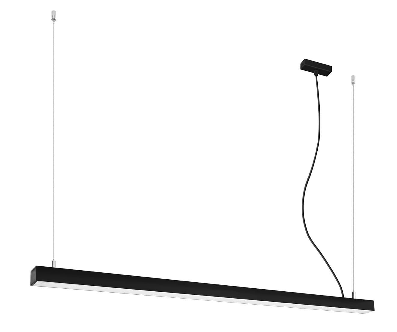 Lampa wisząca Pinne czarna LED 48W 3000K 7200lm wym: 150 x 145 x 5,5 cm metal Thoro Lighting