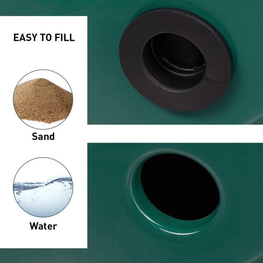 Rullo per prato giardino in acciaio 45 litri sabbia acqua Grassy - 3