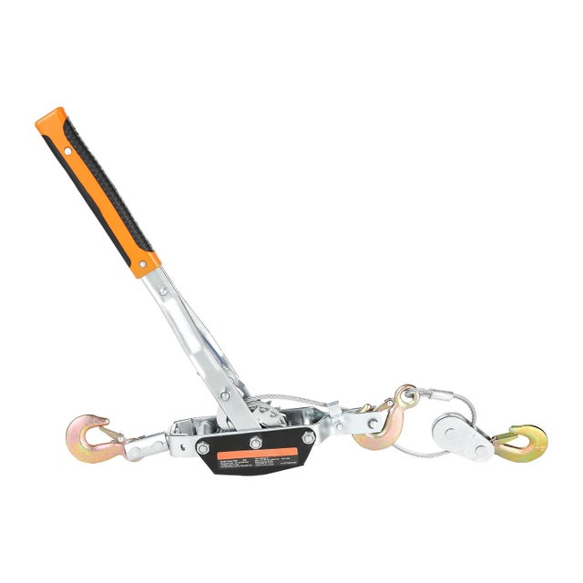 Treuil câble SucceBuy 5T,câble acier 11,5 pieds,outil extraction robuste,double engrenage,3 crochets,traction 11 023 lb