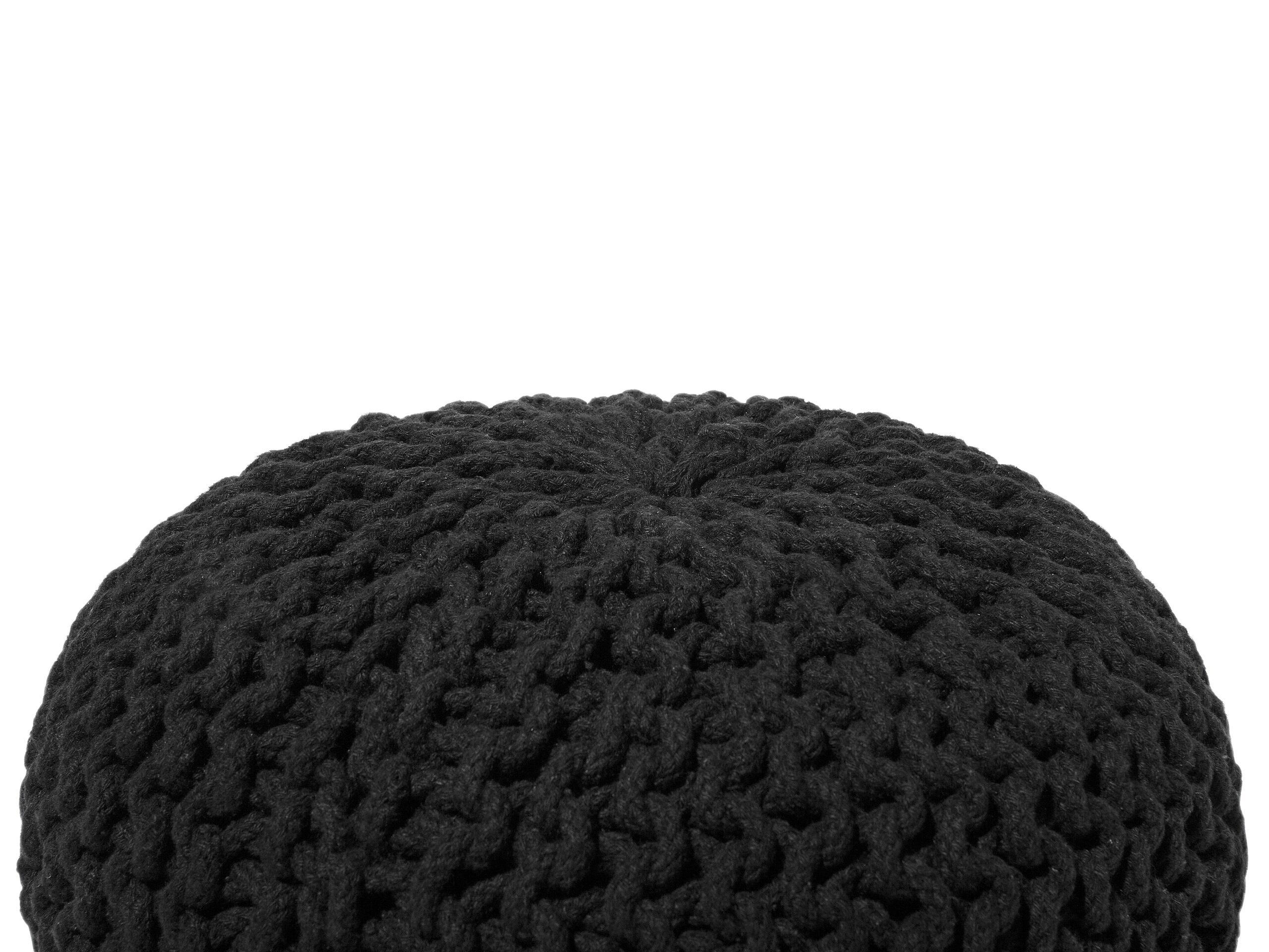 Pouf CONRAD Coton Noir - 4