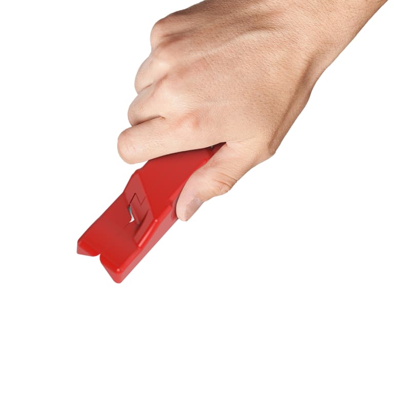 Outil de Finition - Araseur de Chant Rouge - Découpe Précise et Esthétique pour Bandes de Chant, Bois, PVC et Placages - 2