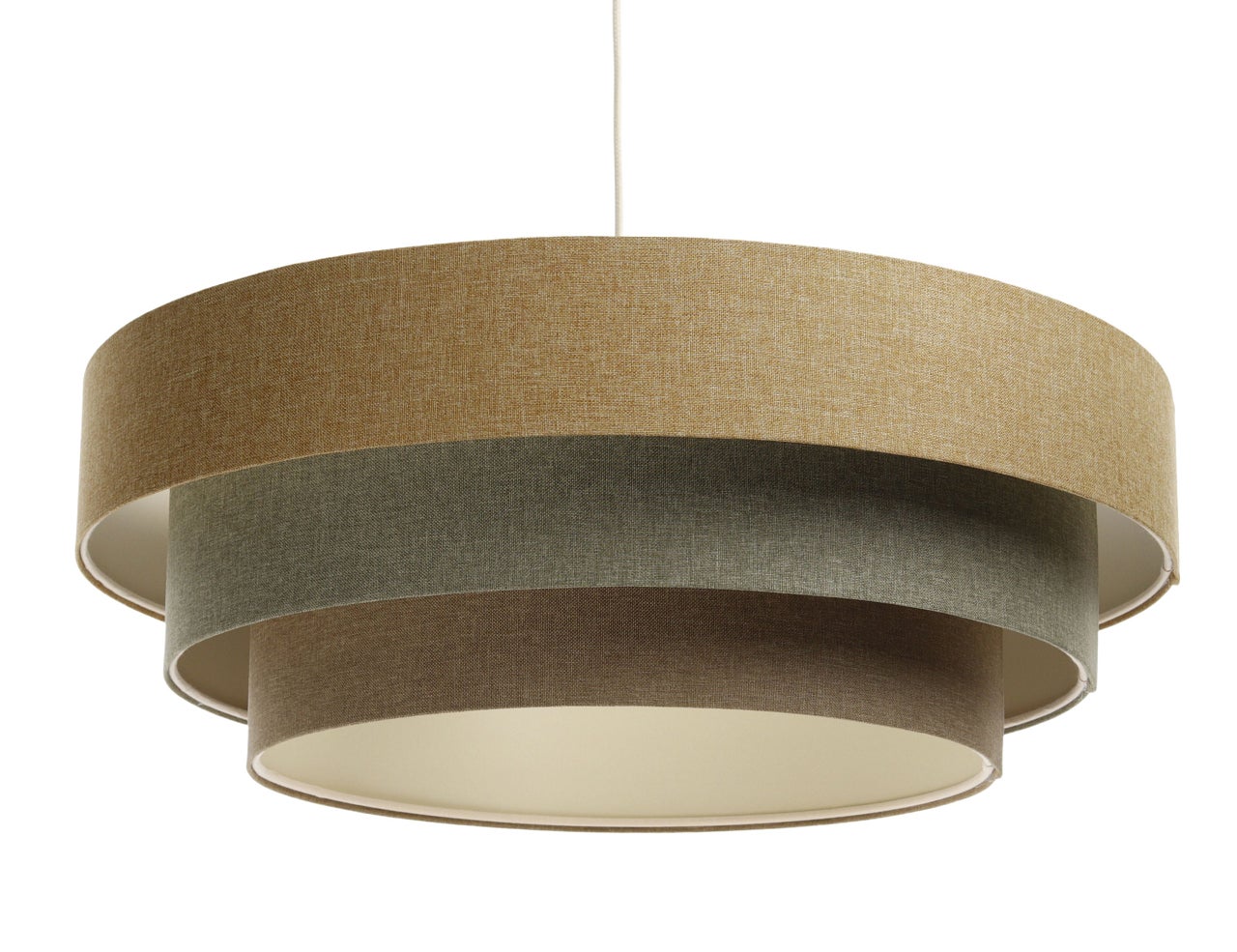 Lampa wisząca ERUTAN TRIPLE żółta/zielona/brązowa