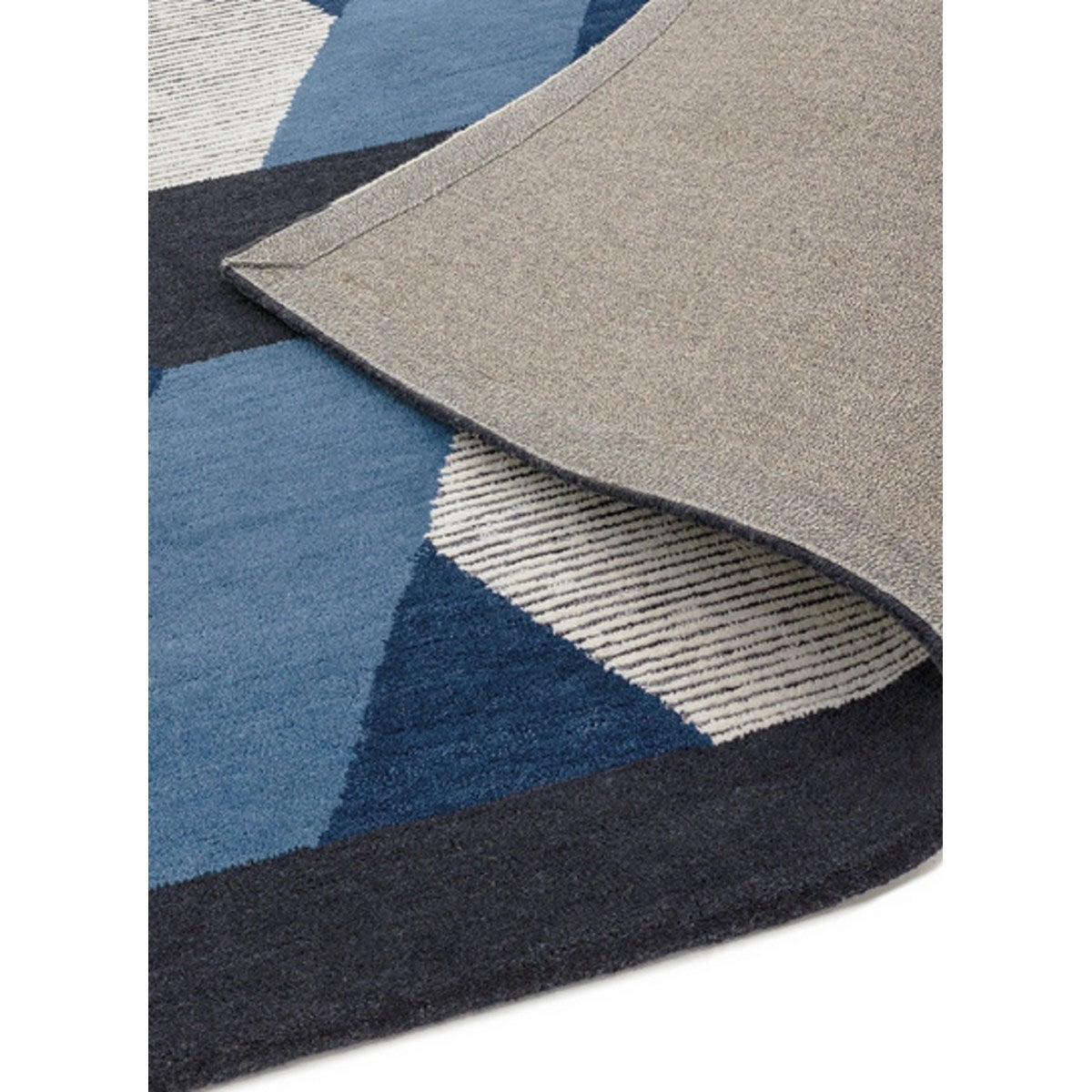 Tapis de salon en laine tissé plat CAMPTON 160x230 cm - 4