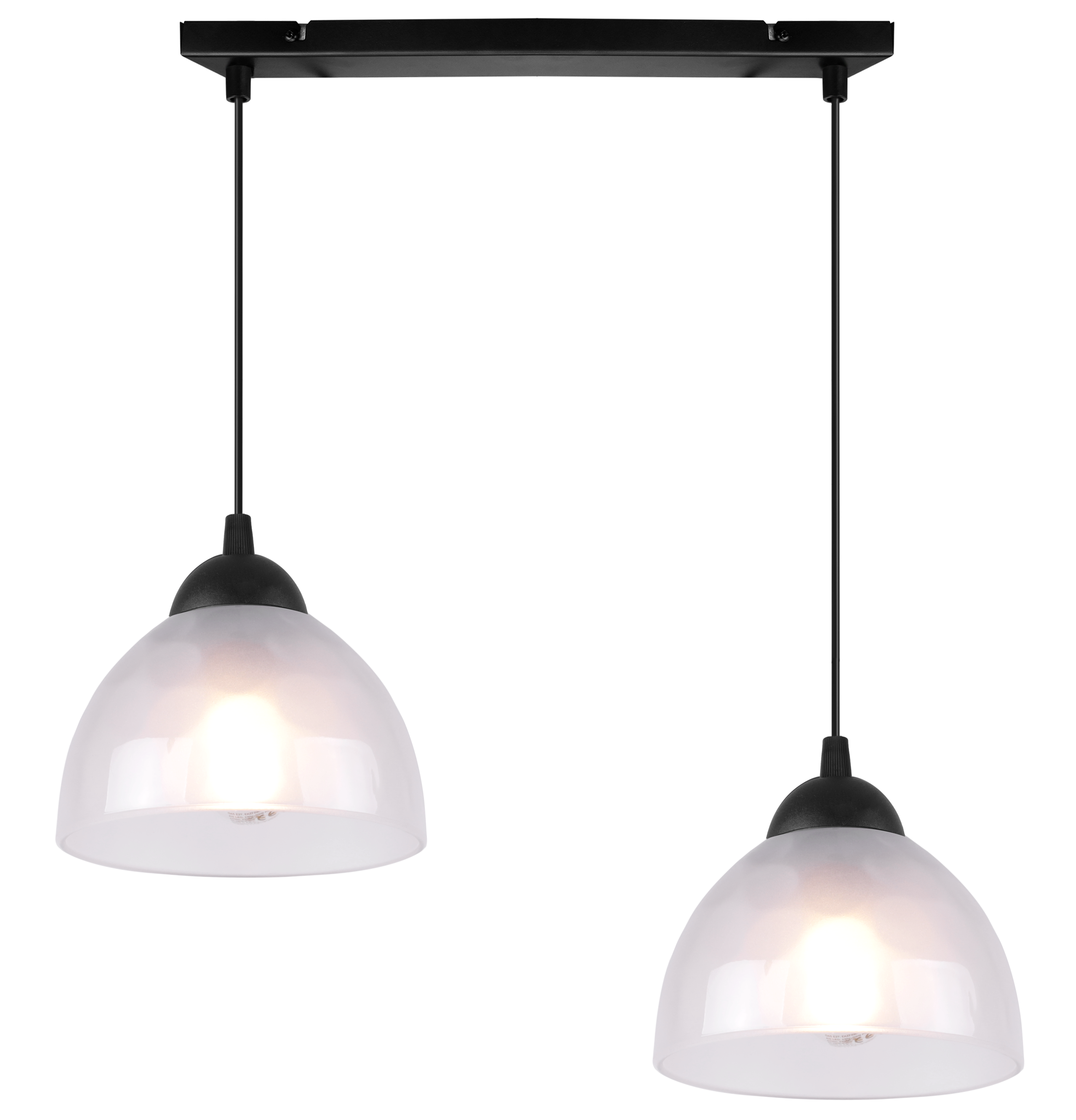 Lampa sufitowa wisząca Venice modern 2xE27 klosz półokrągły biały Light Home LH
