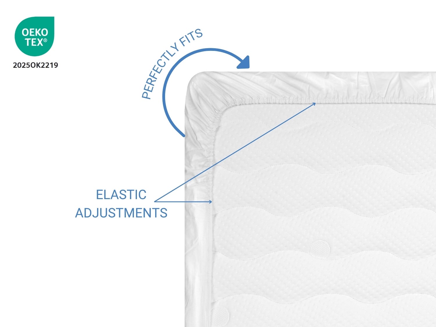 2 X Protector de Colchon Infantil Impermeable Transpirable Anti acaros Ajustable 080x160 cm - 3