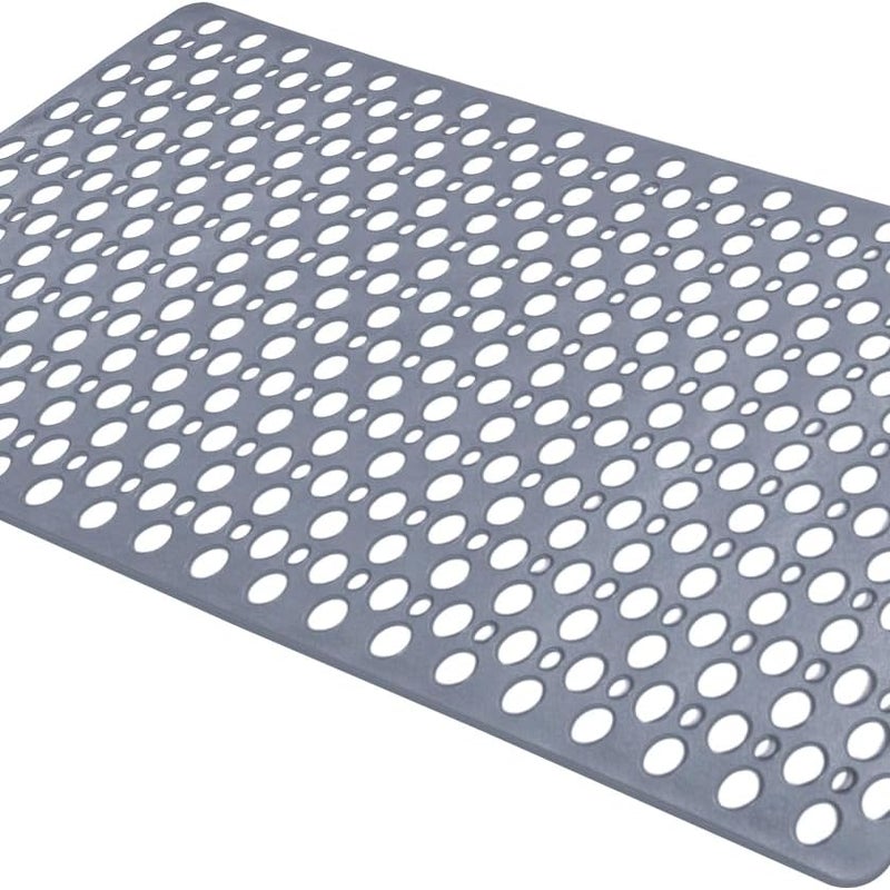 Mata antypoślizgowa pod prysznic z przyssawką i otworami odpływowymi, 34,5 x 16 cali, do wanien i pryszniców