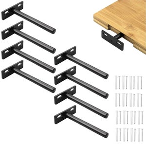 Kit Support D'étagère Mural Invisible - Longueur 150-210mm - Portée 30kg