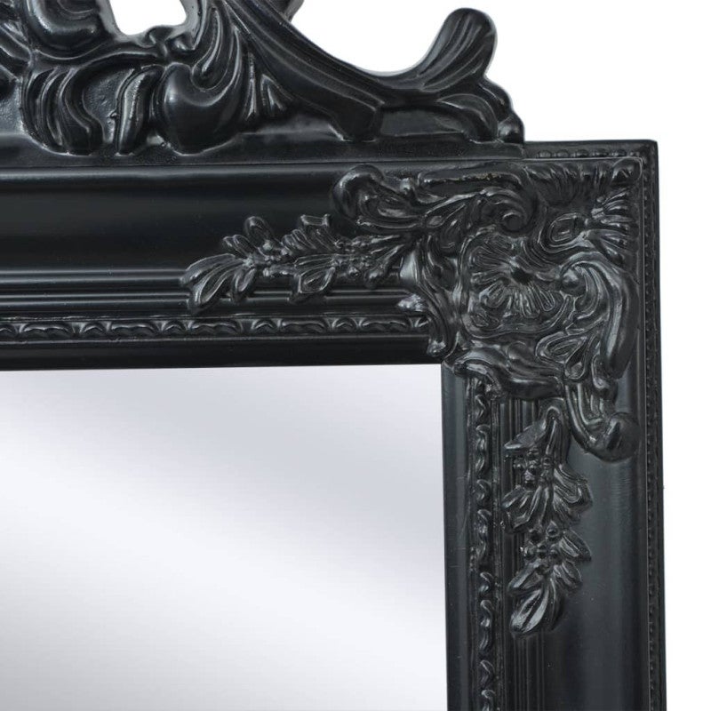 Miroir sur pied Style baroque 160x40 cm Noir - 3