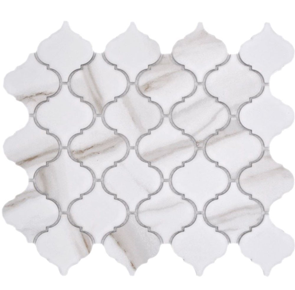 Mosaïque Céramique CLP 5AW Florentiner Uni Blanc Antique Brillant 29 3x24 5cm