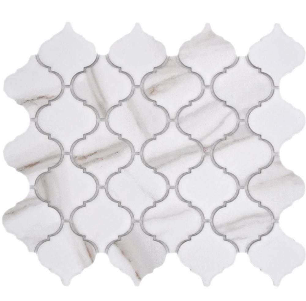 Mosaïque Céramique CLP 5AW Florentiner Uni Blanc Antique Brillant 29 3x24 5cm Mosaïque Céramique CLP 5AW Florentiner Uni Blanc Antique Brillant 29 3x24 5cm