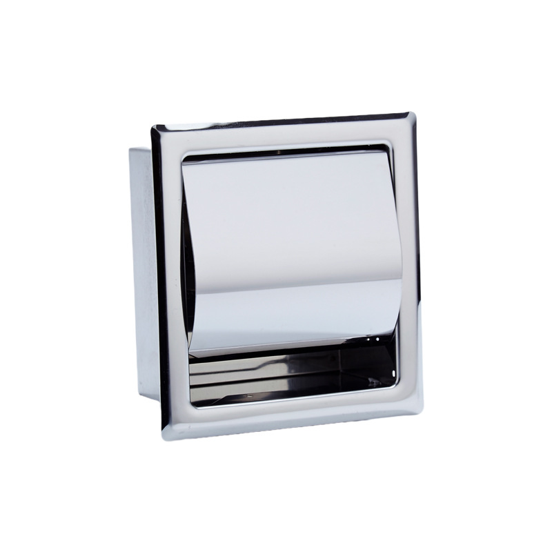 Uchwyt na papier toaletowy, wodoodporny uchwyt na papier toaletowy ze stali nierdzewnej chromowanej, ukryty dozownik papieru toaletowego do łazienki,