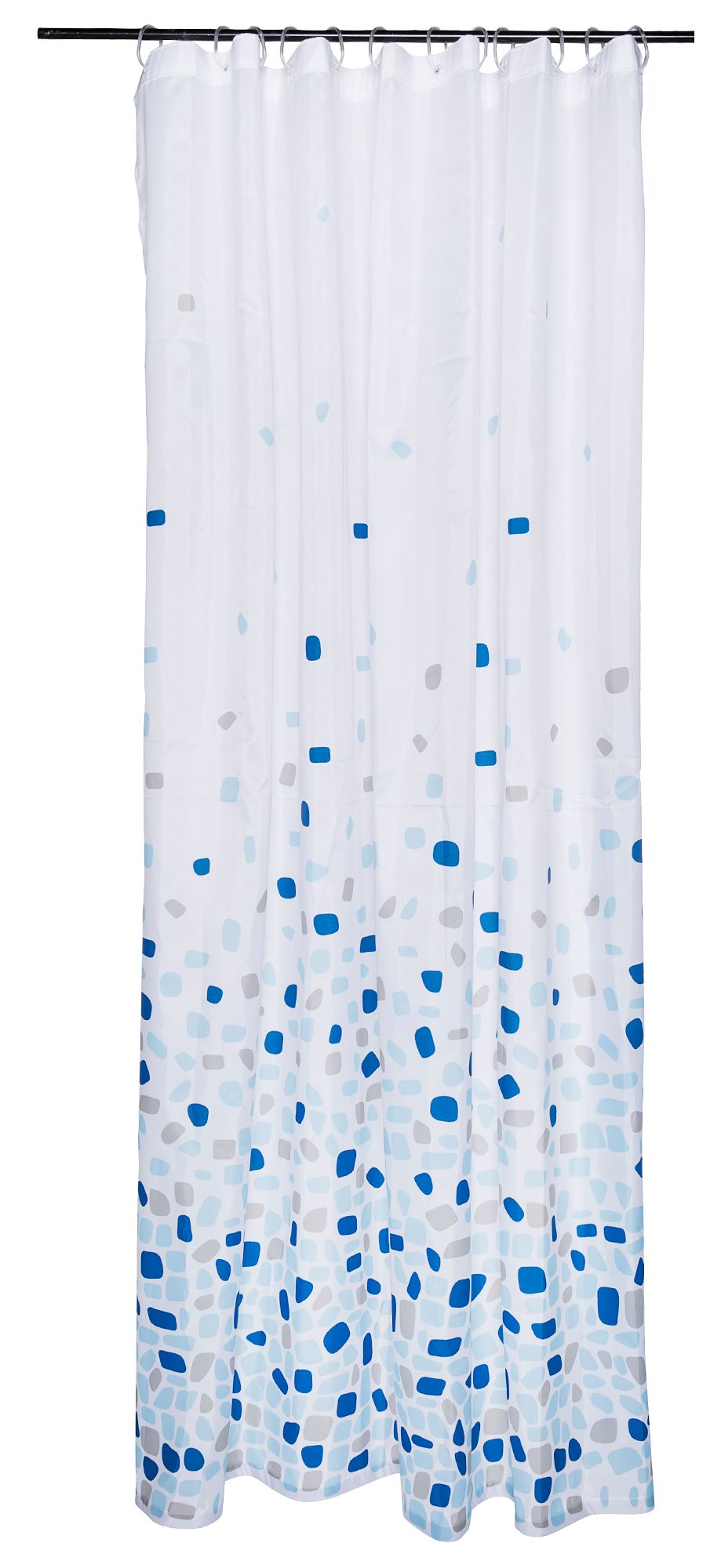 Zasłona prysznicowa Brest biała poliester 180x200 cm