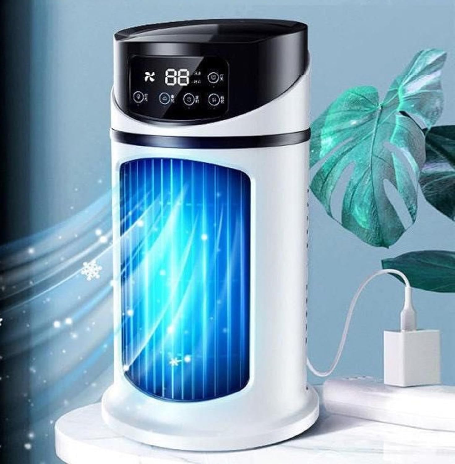 Przenośne klimatyzatory, wielofunkcyjne bezłopatkowe chłodnice powietrza do biura, domu, na kemping i do samochodu