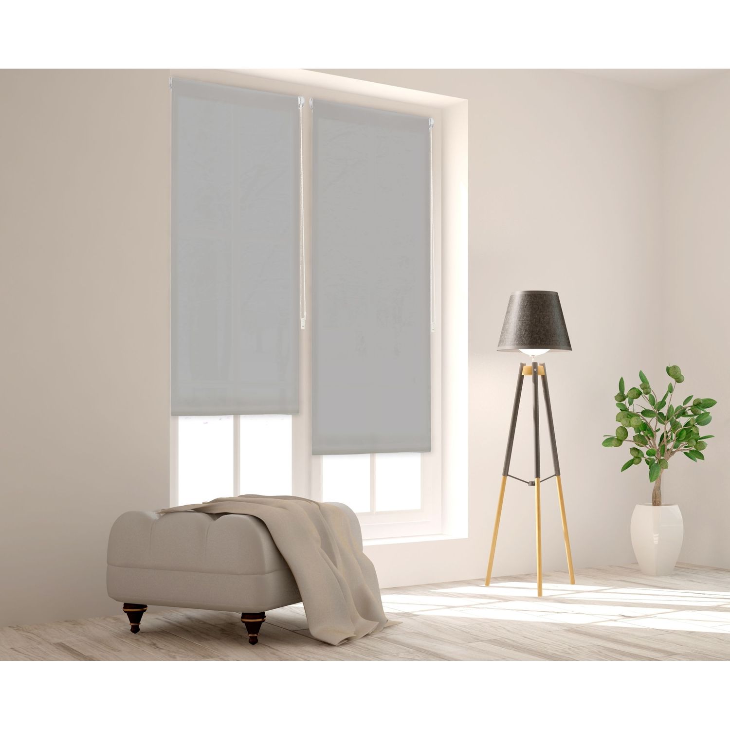 ECOMMERC3 | Tenda Liscia Traslucida Easyfix Misura 62x180 Larghezza x Altezza - Tenda SENZA ATTREZZI Tessuto Misura 59x175 - 4