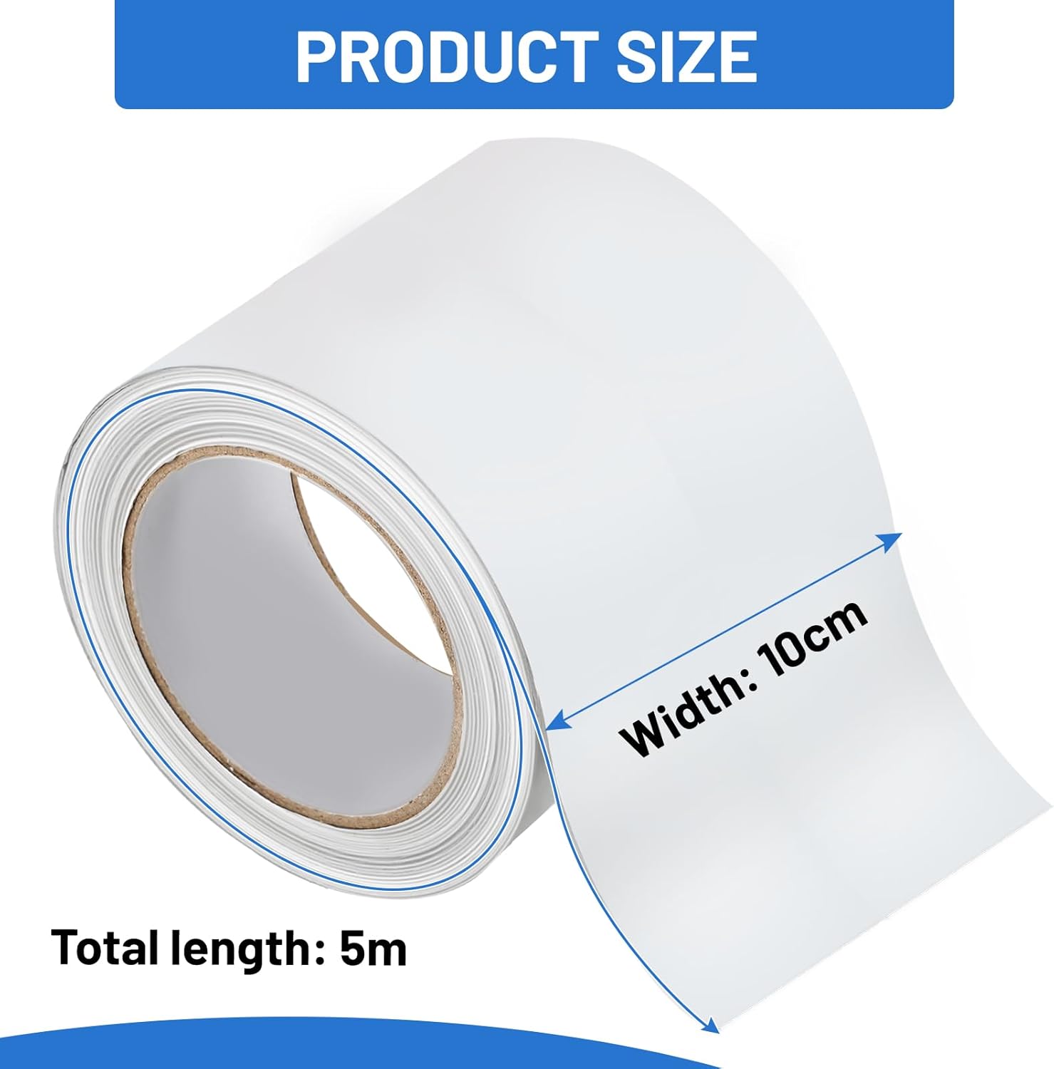 Cinta De Butilo Blanca 10 Cm X 5 M - Impermeable Y Autoadhesiva Para Sellar Techos De Caravana, Piscinas, Etc.