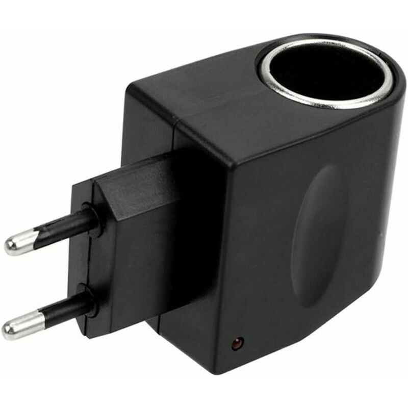 Convertitore da CA A CC 12V 1,5A, Adattatore per Caricabatteria per Auto Multifunzionale da 240V A 12V, Presa Accendisigari Universale per Auto con Indicatore LED per Elettronica di Piccole Auto