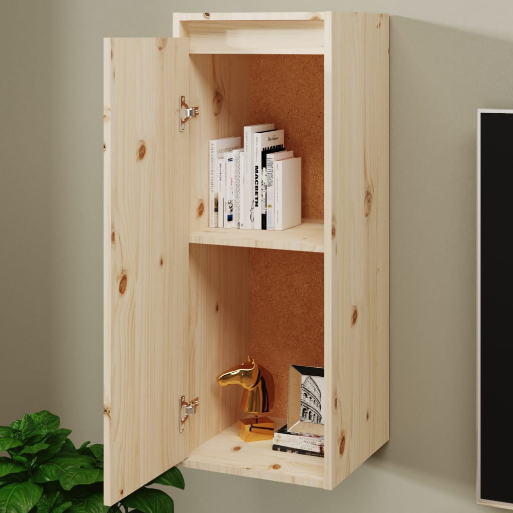 Maison Exclusive - Armario de pared 2 uds madera maciza de pino 30x30x80 cm - 3
