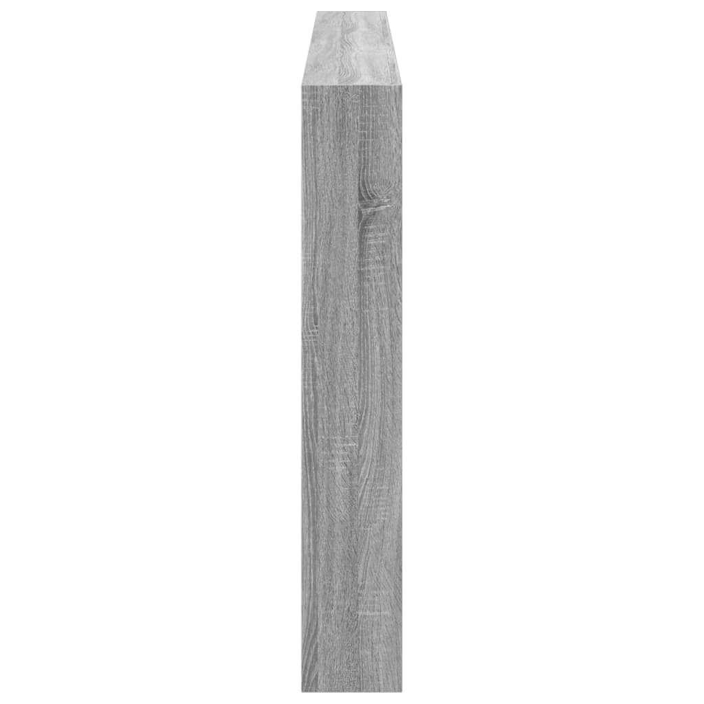 Armoire tête de lit avec LED sonoma gris 200x17x102 - 7