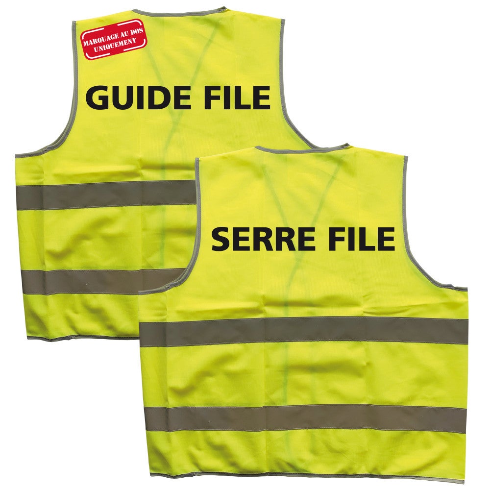 LOT DE 1 GILET GUIDE FILE ET 1 GILET SERRE FILE (1xWC1390GF ...