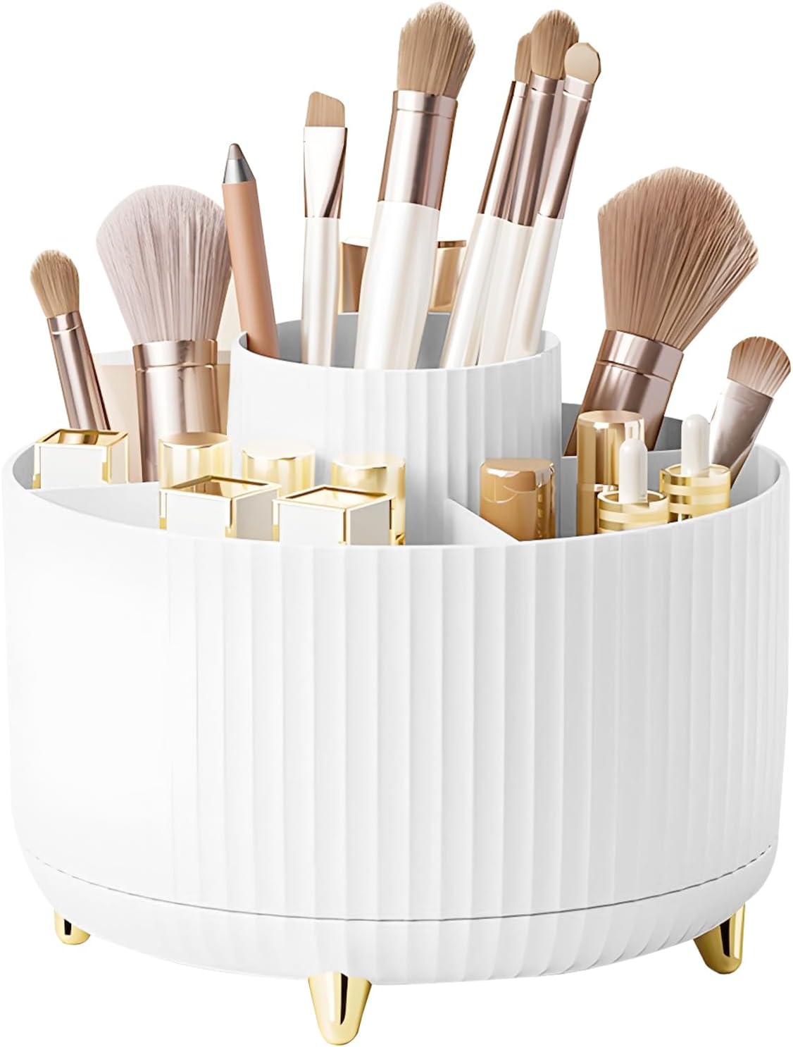 Pojemnik kosmetyki makijażu organizer kosmetyki pielęgnacji skóry toaletka pędzle organizer kosmetyki obrotowa łazienka produkty kosmetyczne perfumy