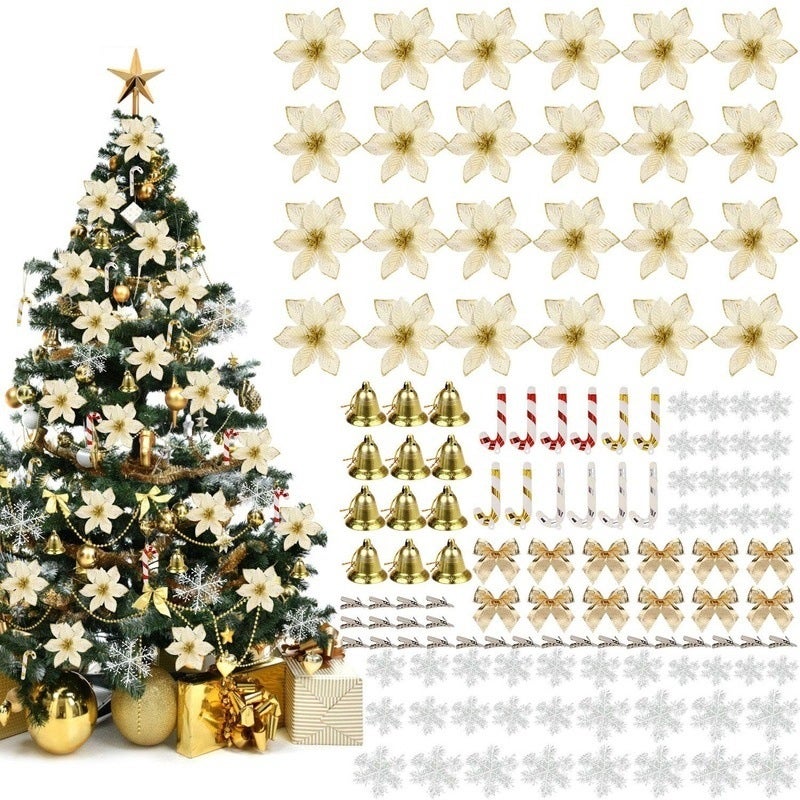 Palline di Natale, Set da 50, Addobbi Natalizi, Lucide, Glitterate, ∅ 3,4 e 6 cm, Decorazioni, Argento, Relaxdays | Leroy Merlin