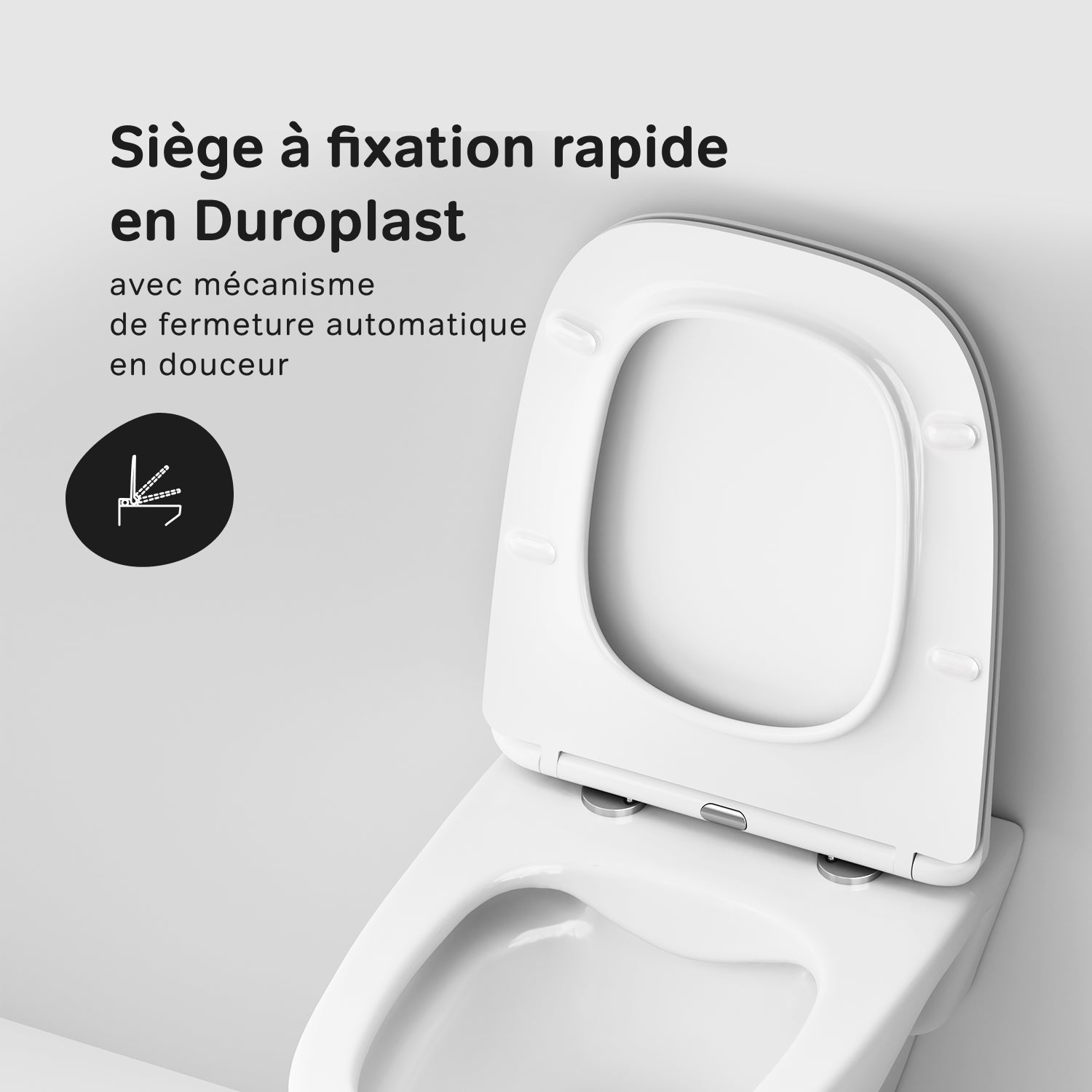 Pack WC : WC suspendu + bâti-support + plaque de déclenchement IIS90151.XA1700 AM.PM - 6