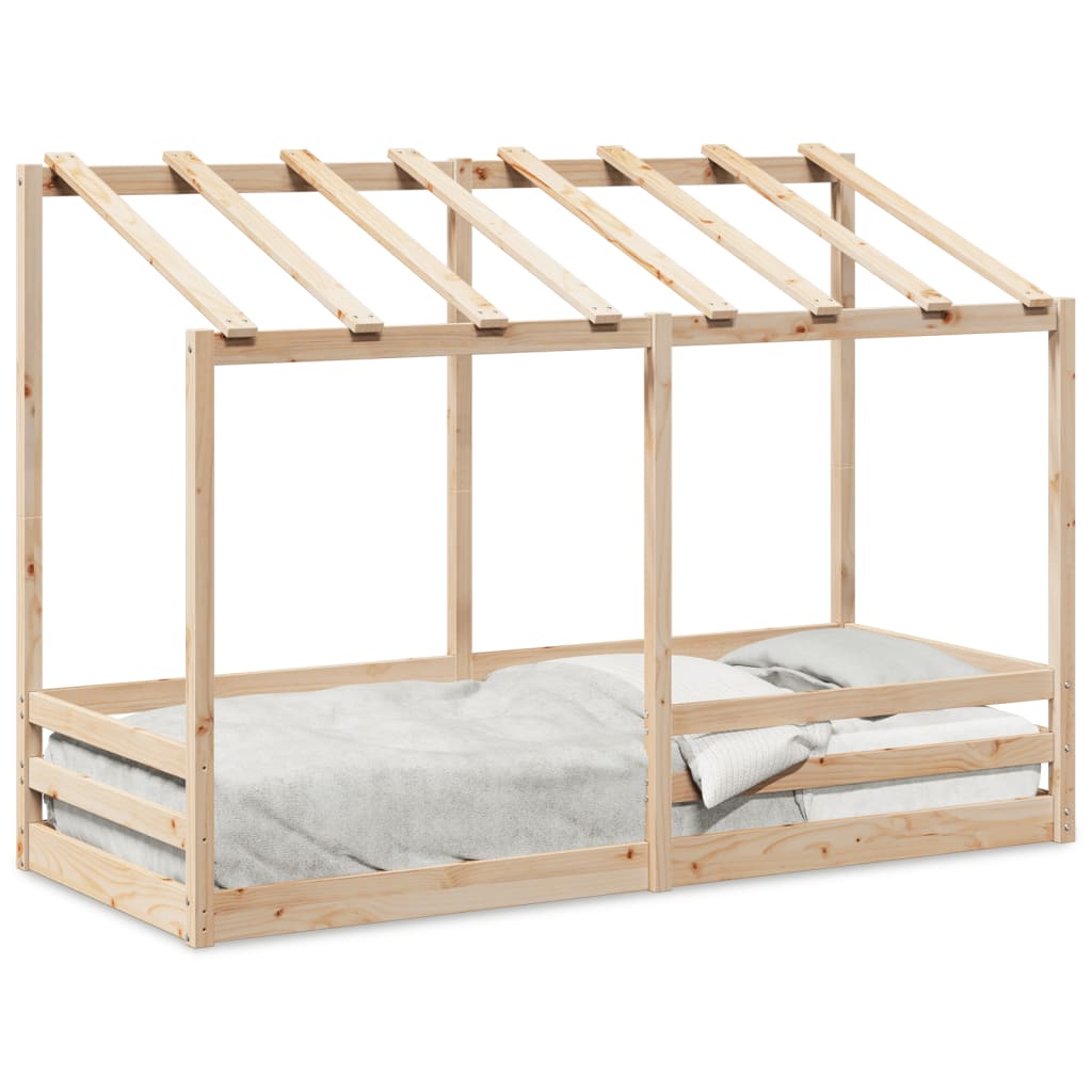 Lit pour enfants avec toit 90x190 cm bois massif de pin - 2