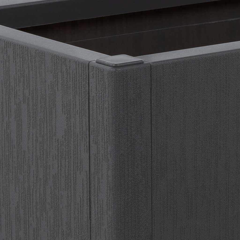 vidaXL Fioriera da Giardino Grigio Scuro 80x36x35 cm in PP - 7
