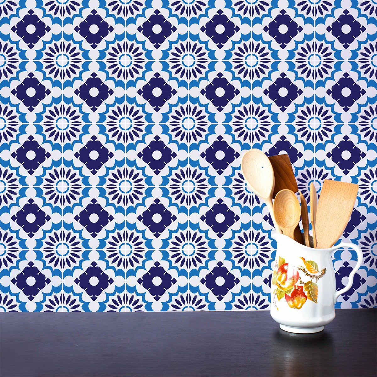 9 adesivi piastrelle azulejos Claudia - Sticker adesivo - adesivi murali - 9stickers10x10cm - 5