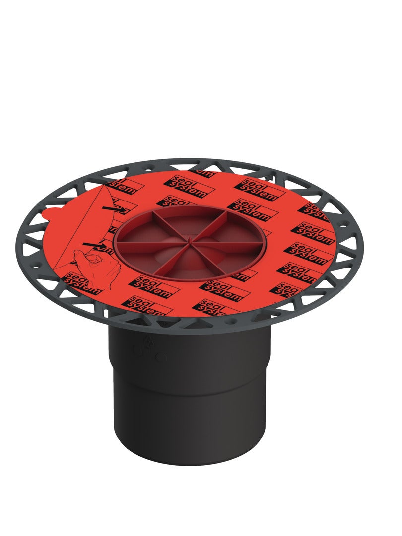 Ventilateur De Toit Plat DN 70/75 - Bride Bitumé, Tube PVC 320 Mm, Résistant Aux Intempéries - Pour Garage, Abri De Voiture
