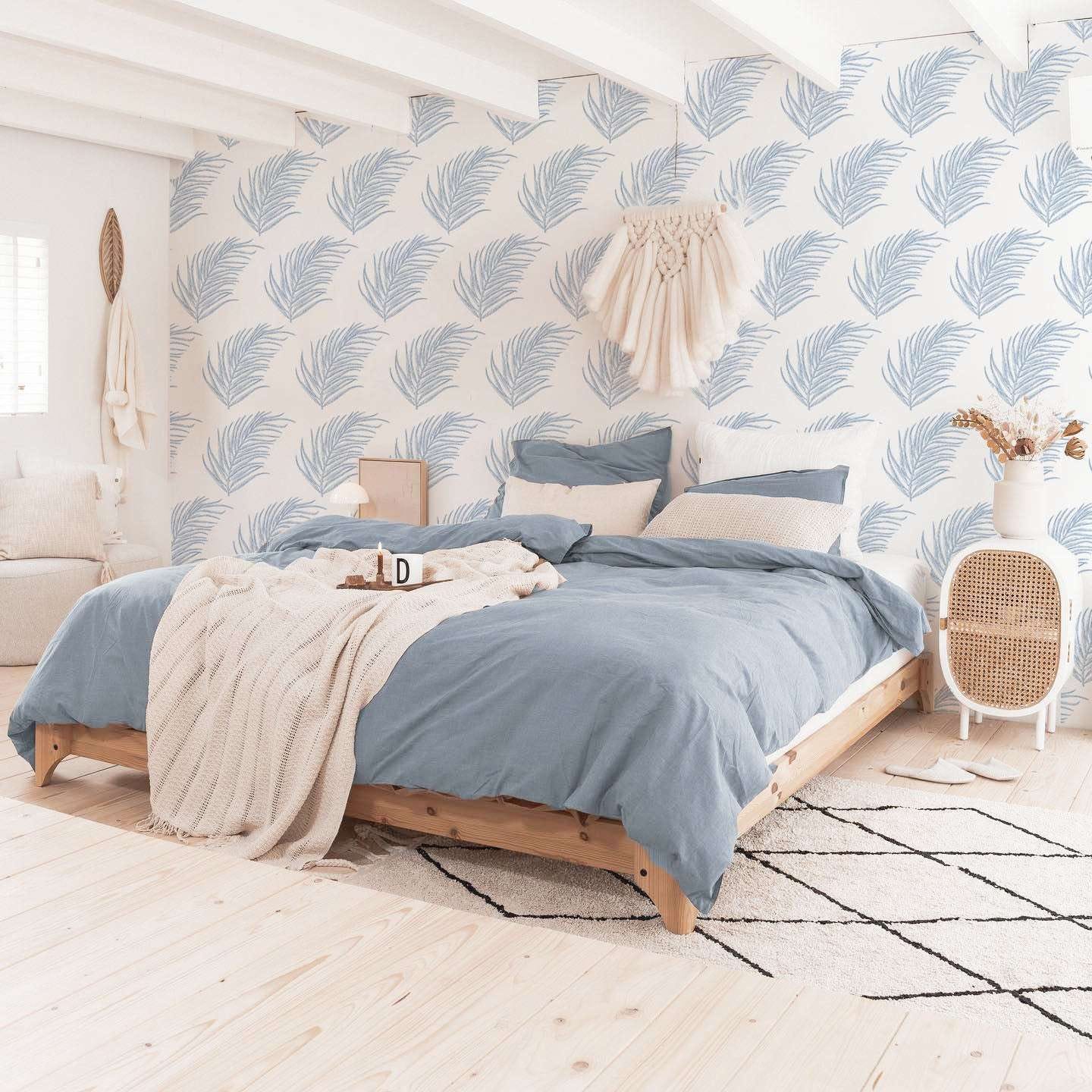 Carta Da Parati Autoadesiva A Strisce Blu E Bianco - 44,5x500cm, Per Cucina, Armadi E Pareti - Foto 9