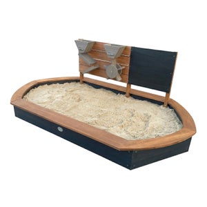 Arenero de madera con cubierta de techo impregnado para niños, 120 cm (azul oscuro Arenero de madera con cubierta de techo impregnado para niños, 120 cm (azul oscuro