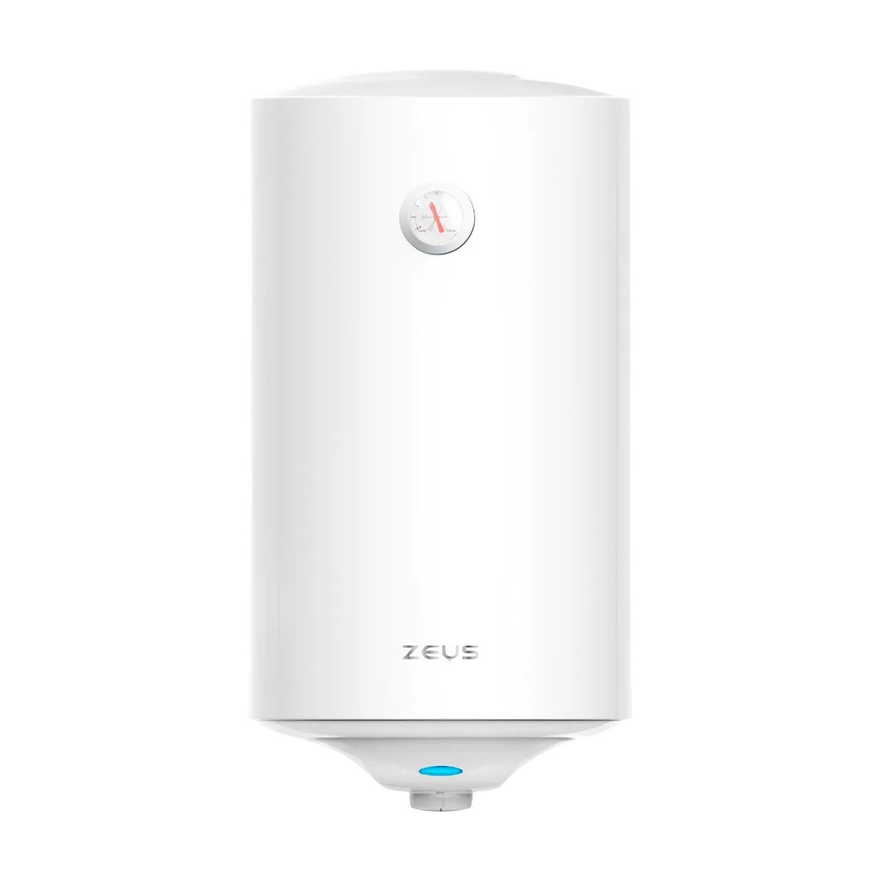 Boiler electric Zeus Classic 100L, 1500W, montaj vertical, rezervor emailat, termostat capilar, IPX4, clasa C, alb