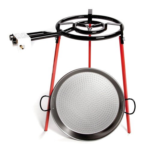 BRUCIATORE A GAS DA 400 MM + PIEDINI QUADRATI + PIANO COTTURA IN ACCIAIO LUCIDO DA 46 CM
