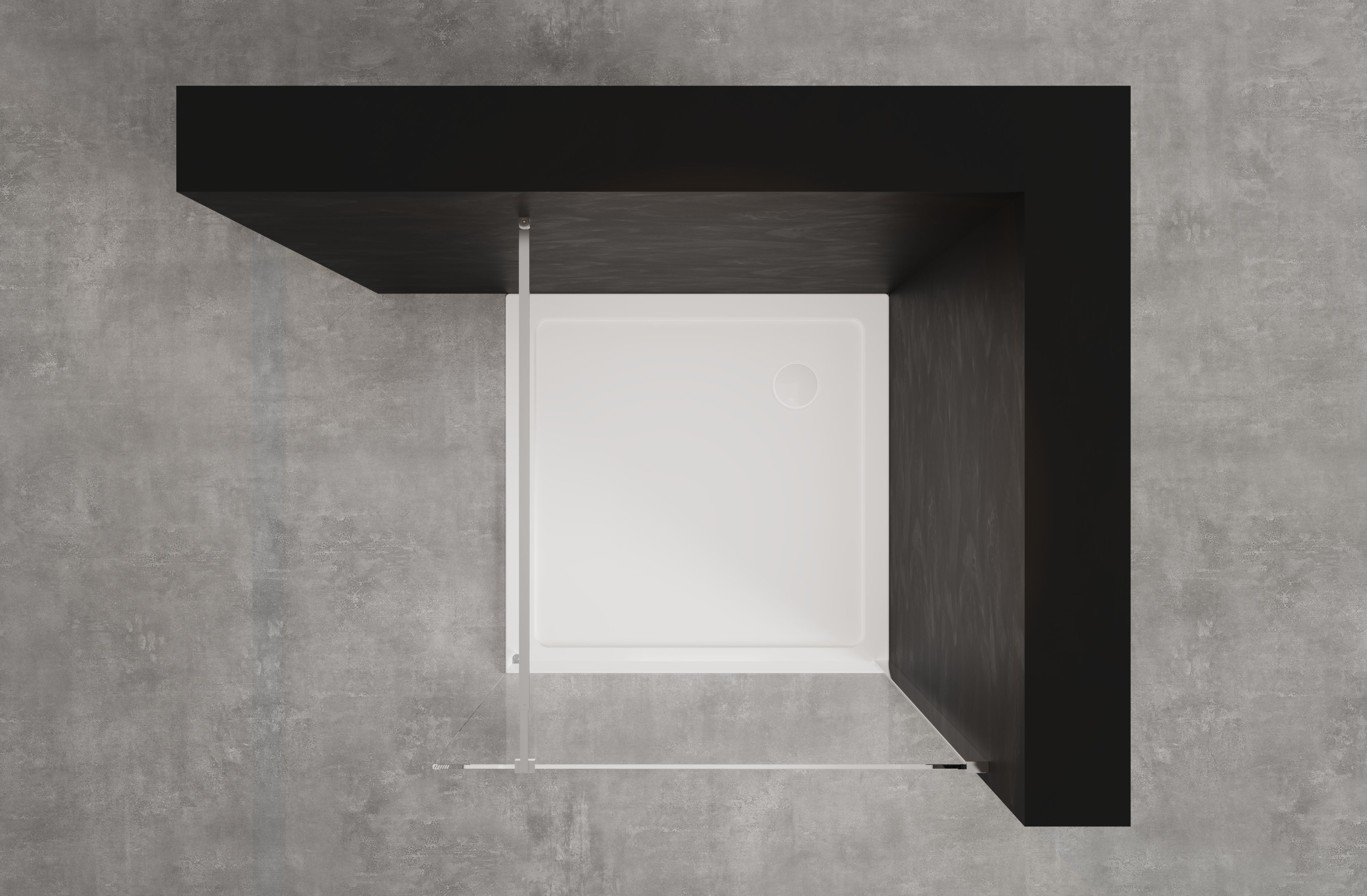 Kabina Prysznicowa Walk In Prysznic Walk-In Ścianka 200 x 120 cm INVENA - 6