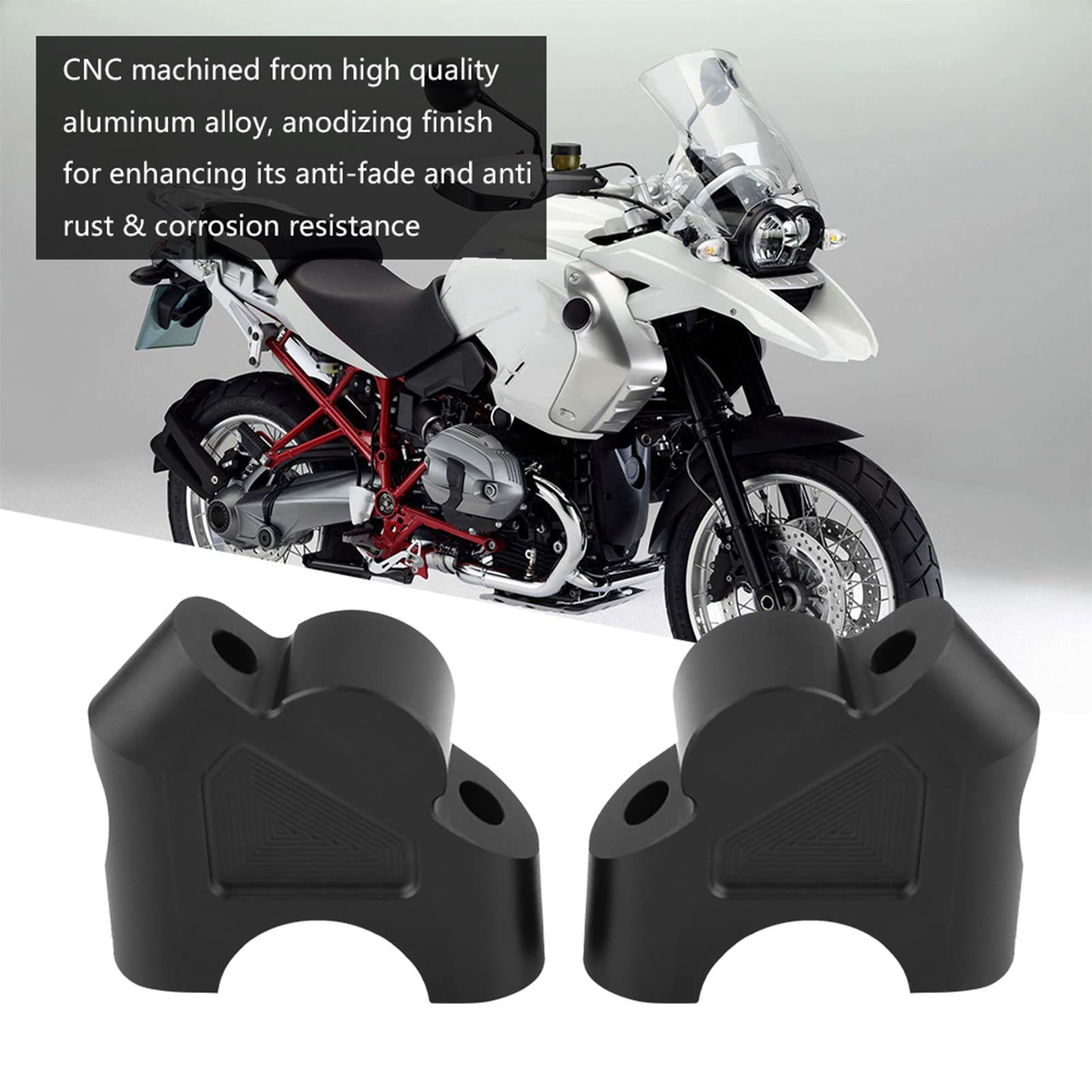 Rehausse De Guidon 32 Mm Pour BMW R1200GS / R1250GS - Adaptateur CNC Chromé Pour Plus De Confort & Contrôle