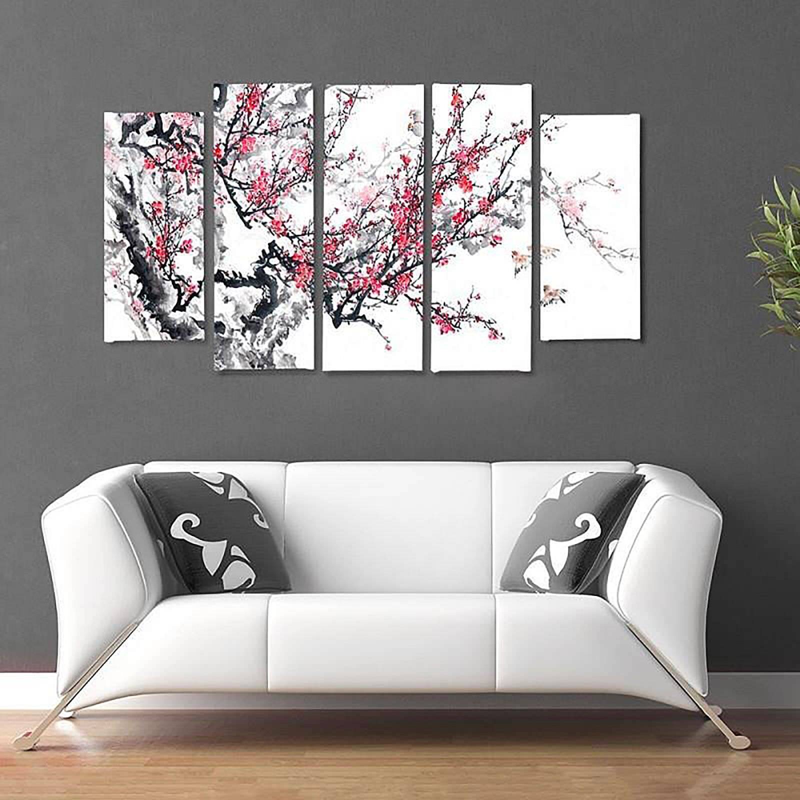Tableau cerisier japonais - 100 x 70 cm - 4