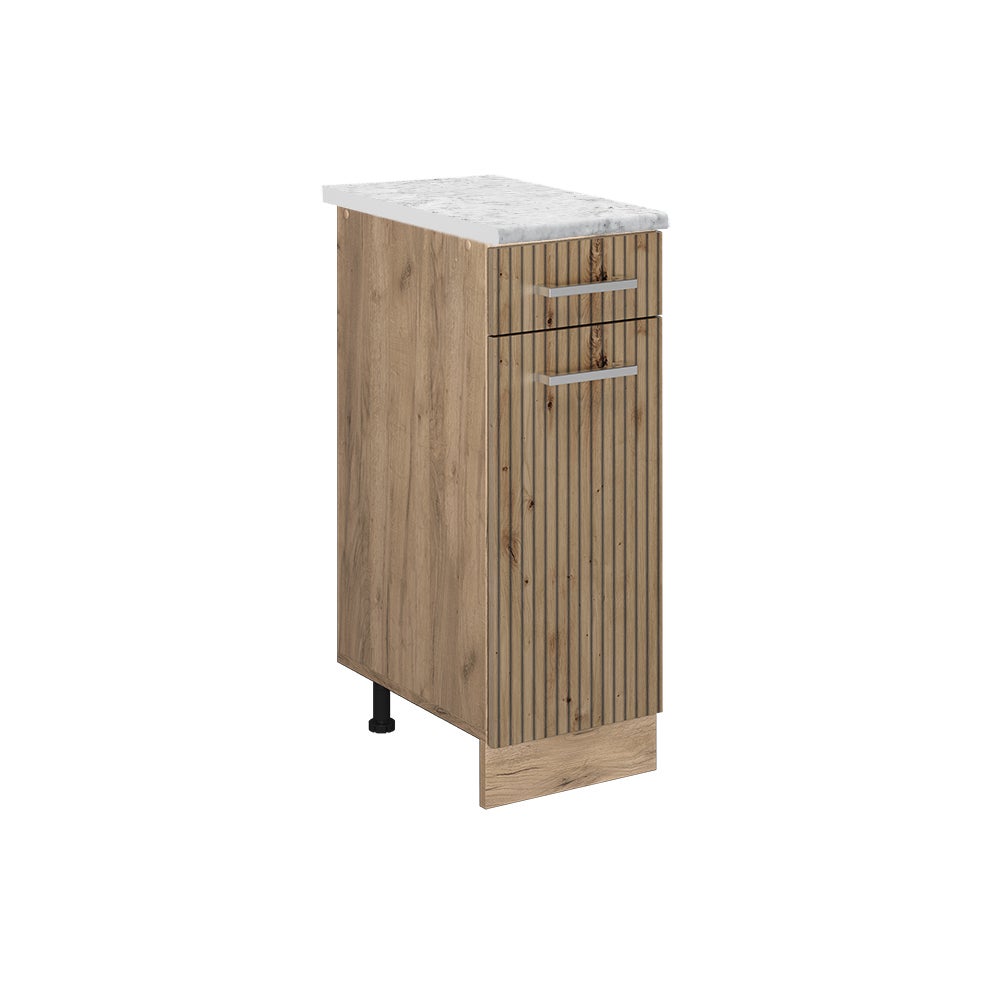 Vicco Szafka dolna do kuchni R-Line, Dąb rzemieślniczy, 30 cm BP Marmur