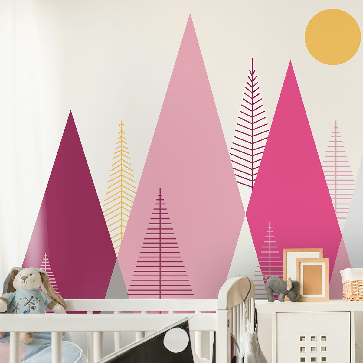 Vinilo niño escandinavo de montaña lucinka - adhesivo de pared - revestimiento sticker mural decorativo - 110x165cm
