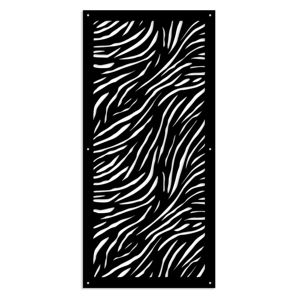 TIGER - Panel perforowany z PVC - Osłona przeciwsłoneczna - Rozmiar 47x94 cm - Grubość 1 cm - Kolor CZARNY