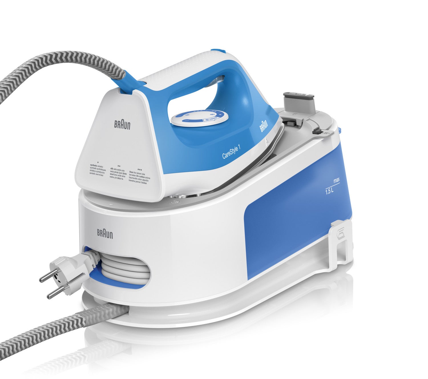 Braun  Carestyle 1 Is 1012 Bl 2400 W 1,5 L Suela De Cerámica Azul/Blanco , Leroy Merlin