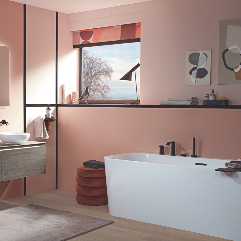 Baignoire semi-îlot d'angle VILLEROY & BOCH Loop & Friends version droite - 2