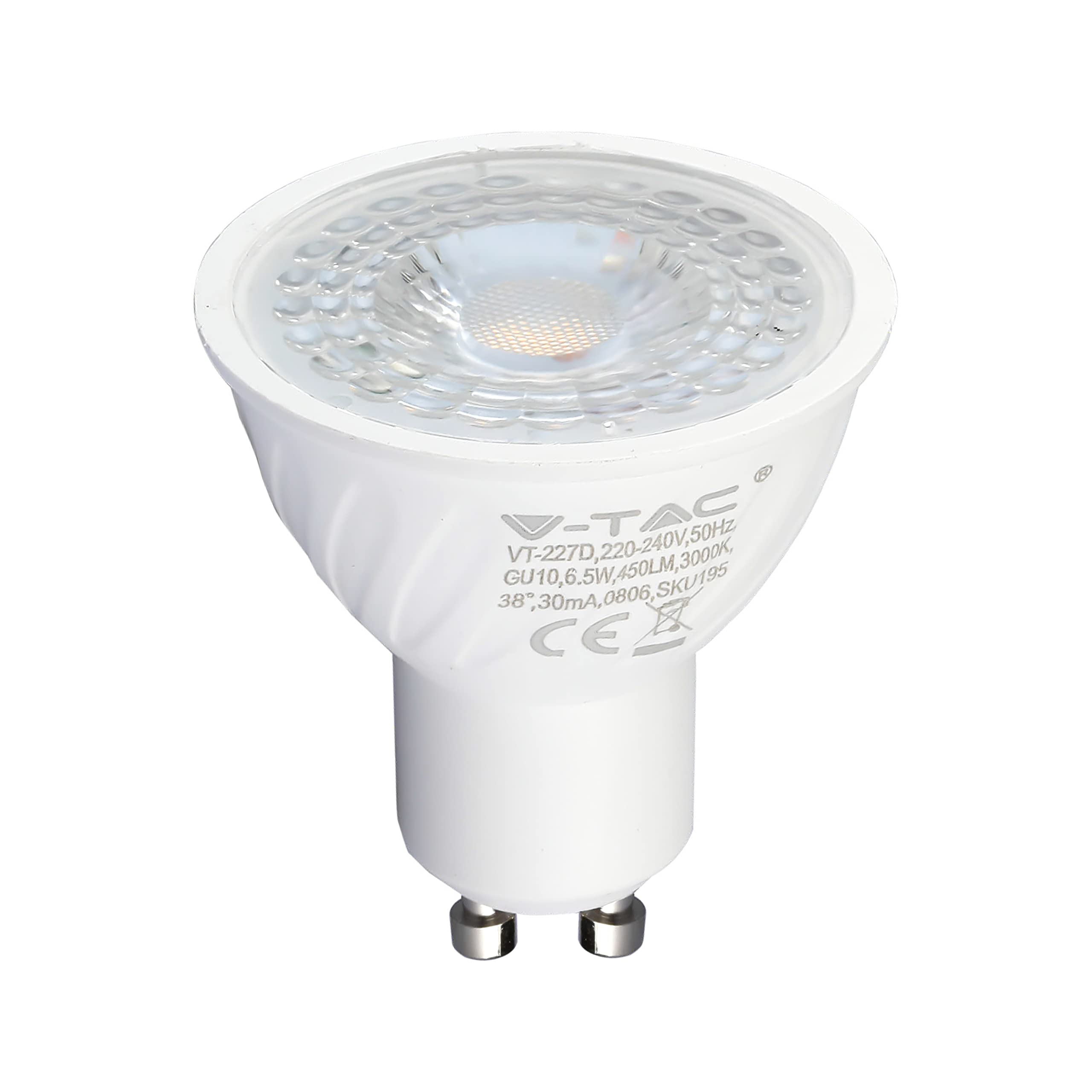 V-TAC Lampadina LED E27 4.5W 470Lm 4000K Bianco Naturale (Equivalente A 40W) - Non Dimmerabile