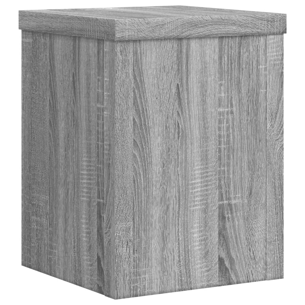 Ensemble de 2 supports pour plantes gris 15 x 15 x 20 cm - 5