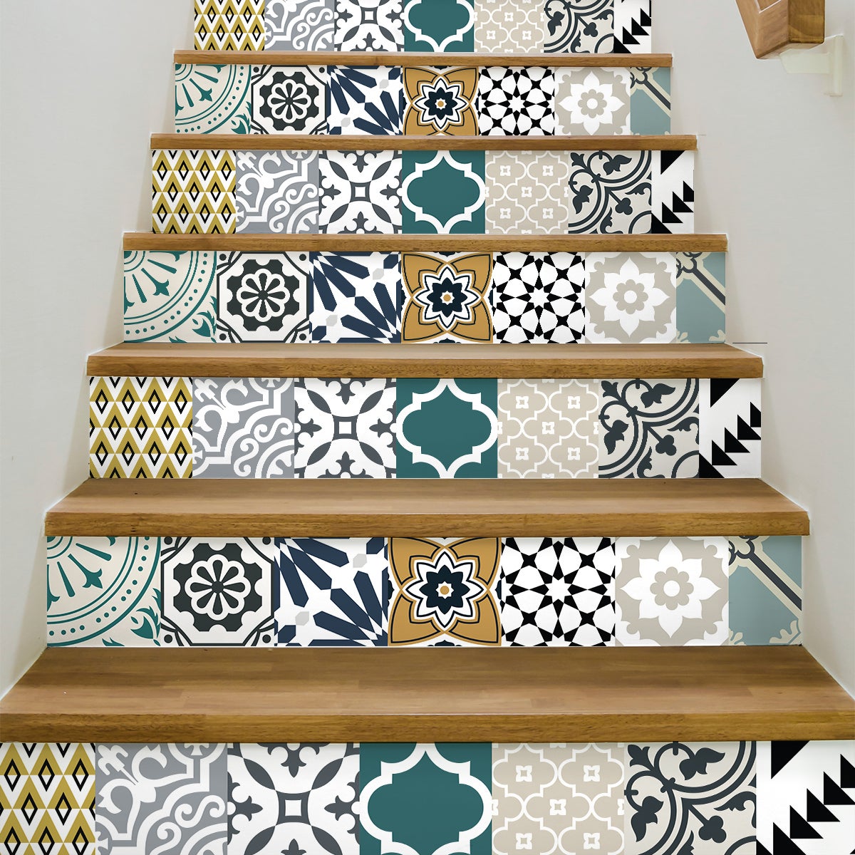 Vinilos tubo de subida azulejos hermina x 2 - adhesivo de pared - revestimiento sticker mural decorativo - 2tirasde15cmx105cm