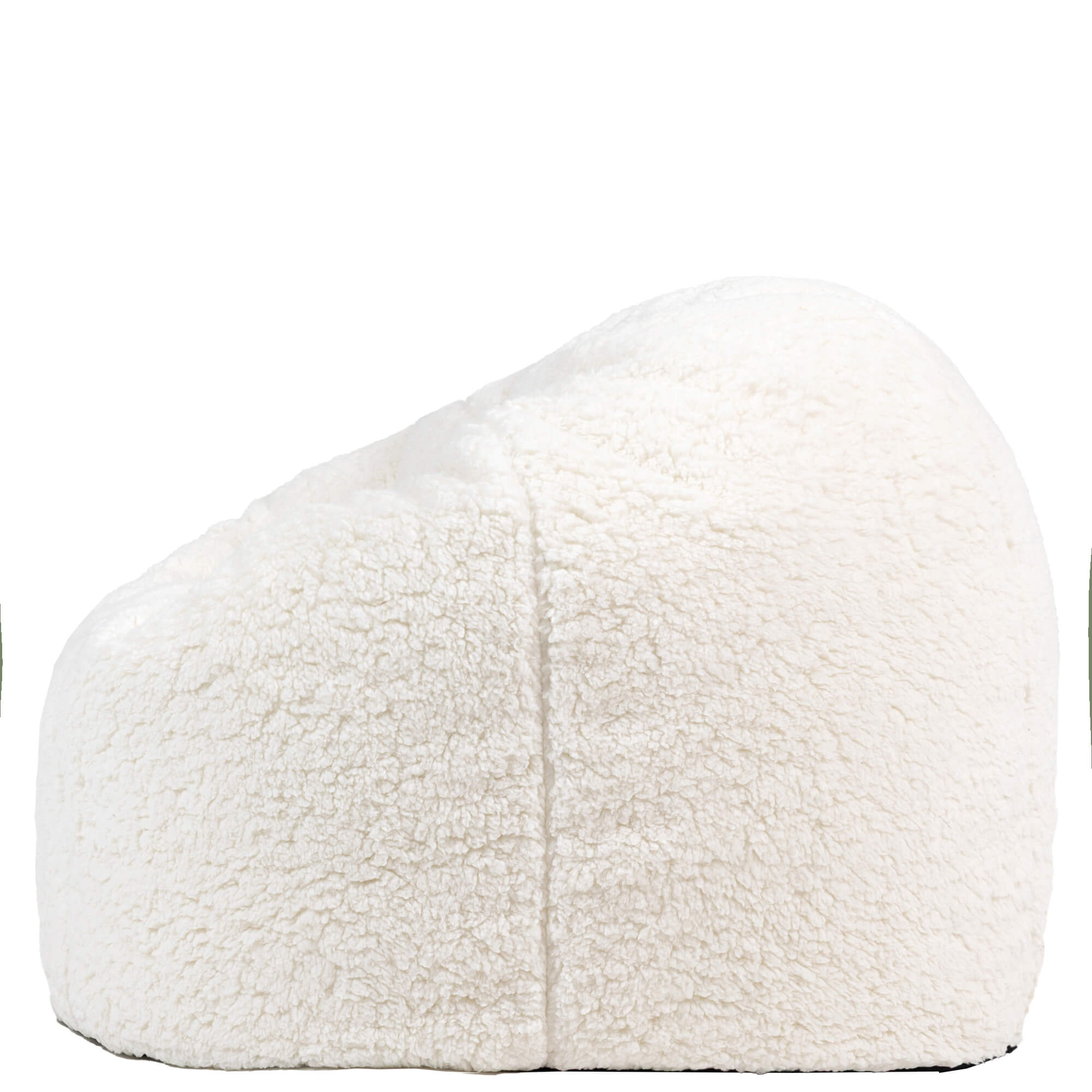 Pouf fauteuil classique large enfant Icon en polaire crème, chambre, salon, 80x80cm Oeko-Tex® - 4